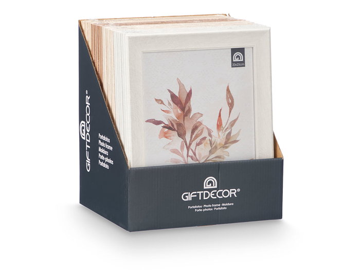 GIFTDECOR Lot de 4 cadres photo incurvés 20x25 cm assortis