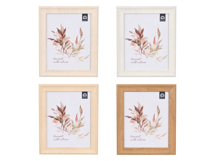 GIFTDECOR Lot de 4 cadres photo incurvés 20x25 cm assortis