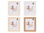 GIFTDECOR Lot de 4 cadres photo incurvés 20x25 cm assortis