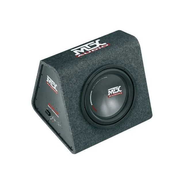 MTX AUDIO Caisson Amplifié Subwoofer RTP12 30 cm 220W RMS Ampli Classe-D Bass Reflex