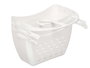 Berilo Set de 3 Paniers de Rangement Suspendus pour Salle de Bain Blanc Plastique 22x17x13 cm (Set de 12)