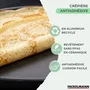 FACKELMANN BRANDAO - Set chandeleur crêpière Ø 26 cm avec 3 ustensiles en silicone et inox - Revêtement céramique sans PFAS - Compatible induction et four 150°C