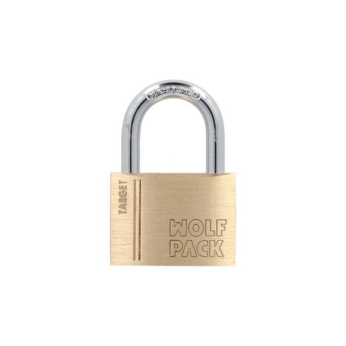 WOLFPACK LINEA PROFESIONAL Cadenas en laiton avec anse normale 40 mm série Target WOLFPACK LINEA PROFESIONAL Cadenas en laiton avec anse normale 40 mm série Target