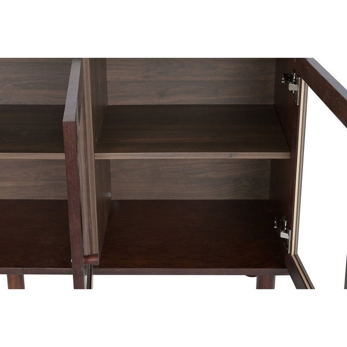 Home ESPRIT Buffet Verre et Bois MDF 140 x 40 x 75 cm Home ESPRIT Buffet Verre et Bois MDF 140 x 40 x 75 cm