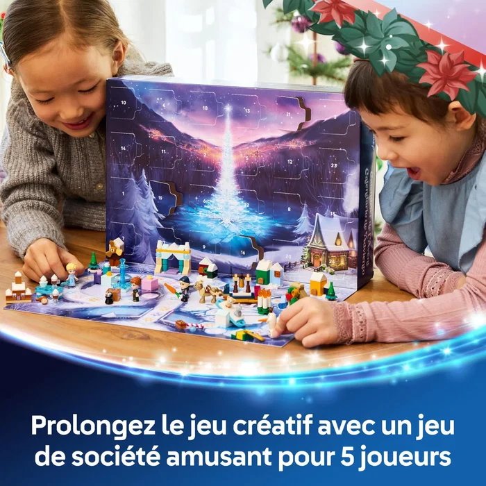 LEGO Calendrier de l'Avent 2025 Disney La Reine des Neiges 43273 - 24 Mini Jouets Incluant 5 Personnages et 1 Jeu de Société - Jouet Enfant dès 5 Ans