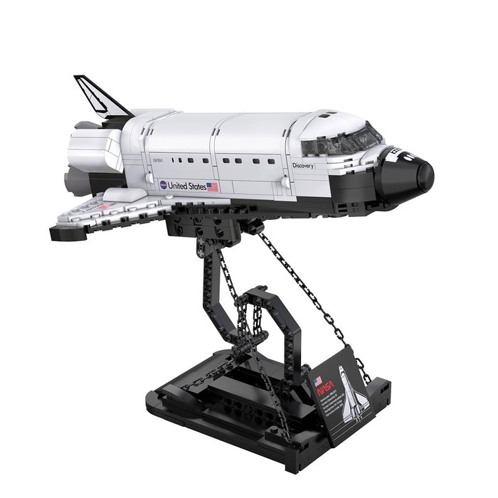 CADA Maquette de Construction - Navette Spatiale Discovery NASA Officielle 1:320 avec Hubble - 475 Pièces - C56051W - À Partir de 8 Ans