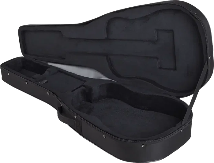 TOBAGO Housse Semi-rigide pour Guitare Acoustique Dreadnought et Auditorium, Noire