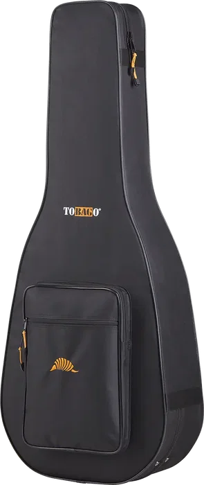 TOBAGO Housse Semi-rigide pour Guitare Acoustique Dreadnought et Auditorium, Noire