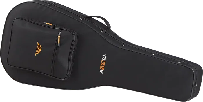 TOBAGO Housse Semi-rigide pour Guitare Acoustique Dreadnought et Auditorium, Noire
