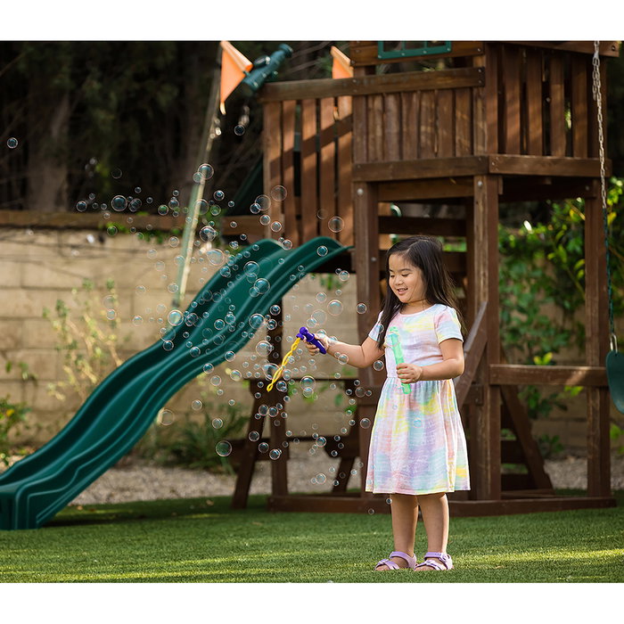 Gazillion Twirlin' Bubble Wand - Baguière à bulles rotative pour enfants, jouet de plein air - Réf. 36749 Funrise