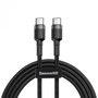 Baseus Câble USB C Cafule Noir/Gris 1 m