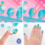 Aquabeads Nail Studio Princesses Disney - Kit de manucure avec ongles réutilisables
