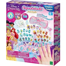 Aquabeads - Studio Manucure Princesses Disney, Ongles adhésifs à l'eau, Décorations autocollantes et accessoires