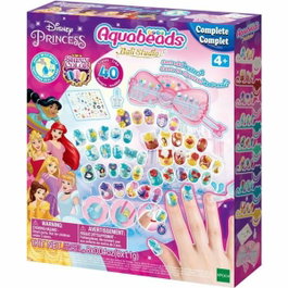 Aquabeads Nail Studio Princesses Disney - Kit de manucure avec ongles réutilisables