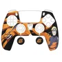 Konix Coque de Protection Silicone pour Manette DualSense PS5 - Motif Naruto Shippuden Kurama/Kyûbi - Noir