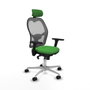 Piqueras y Crespo Chaise de Bureau avec Appui-tête 3D086N2 Vert