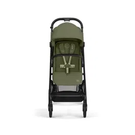 CYBEX Beezy Poussette Compacte 2-en-1 Travel System - Roues Tout-Chemin avec Suspensions, Siège Inclinable à Plat, Pliage Une Main, Panier 5 kg - Khaki