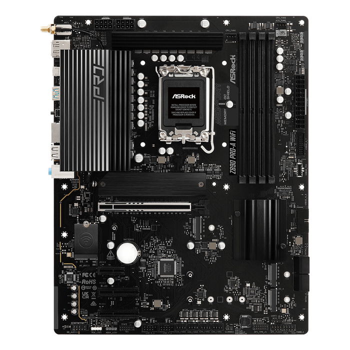 ASRock Z890 Pro-A WiFi Carte Mère ATX Intel LGA 1851 Z890 DDR5 256 Go Wi-Fi 6E Bluetooth 5.3 avec DisplayPort et Thunderbolt