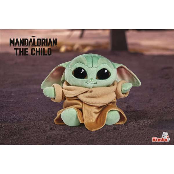 Smoby Peluche Star Wars Baby Yoda "The Child" (El Niño) 25 cm avec Caisse Berceau
