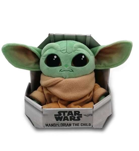Smoby Peluche Star Wars Baby Yoda "The Child" (El Niño) 25 cm avec Caisse Berceau