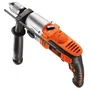 Black + Decker KR911K Perceuse à percussion filaire 910 W, 2 vitesses mécaniques