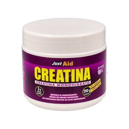JUST AID Creatine 0 Monohydrate Pure 200g Poudre Complément Alimentaire Sport