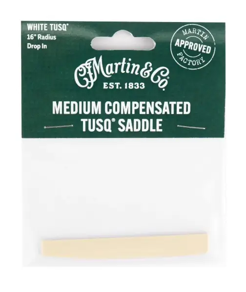 MARTIN Hueso Martin Puente (Tusq) - Sillet de chevalet compensé Medium pour guitare MARTIN Hueso Martin Puente (Tusq) - Sillet de chevalet compensé Medium pour guitare