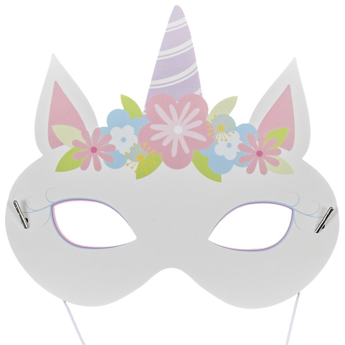 Party Time Set de 6 Masques de Licorne pour Fête Party Time Set de 6 Masques de Licorne pour Fête