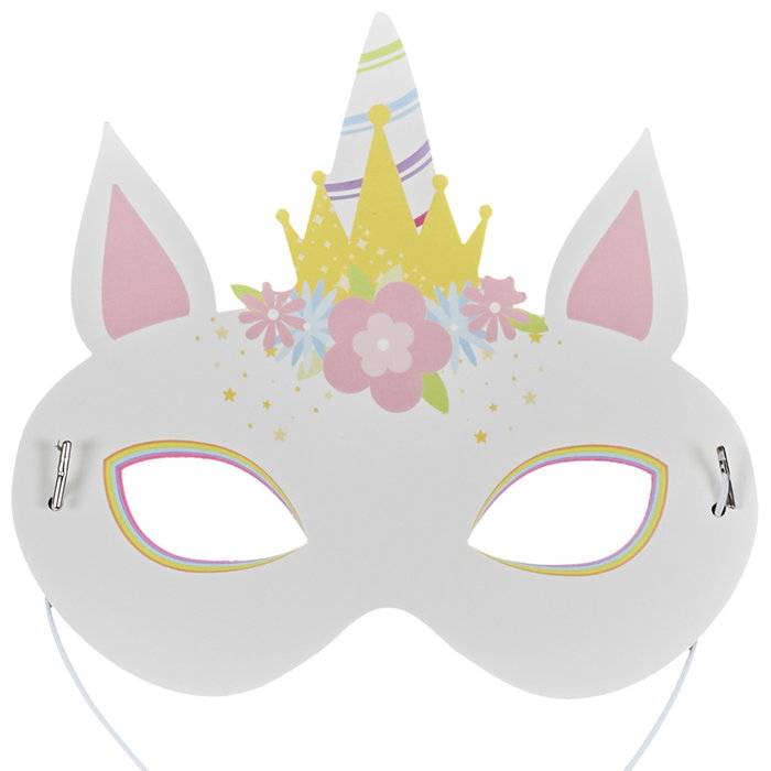 Party Time Set de 6 Masques de Licorne pour Fête Party Time Set de 6 Masques de Licorne pour Fête