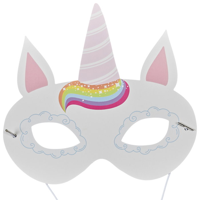 Party Time Set de 6 Masques de Licorne pour Fête Party Time Set de 6 Masques de Licorne pour Fête