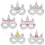 Party Time Set de 6 Masques de Licorne pour Fête