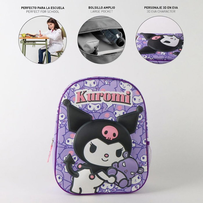 Cerdá Sac à dos pour enfants 3D Hello Kitty et Kuromi, Violet