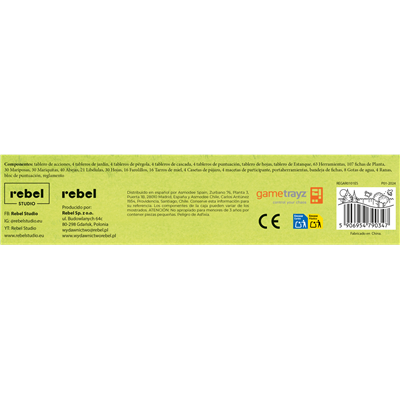 Rebel Jeu de société Pérgola – Stratégie jardinage – 45-60 min – À partir de 10 ans – Version espagnole – Ref REGAR0101ES