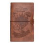 ERIK - Carnet de voyage Mapa Merodeador Harry Potter - 20x12 cm - Couverture simili cuir - Pages à points et lignes - Élastique de fermeture