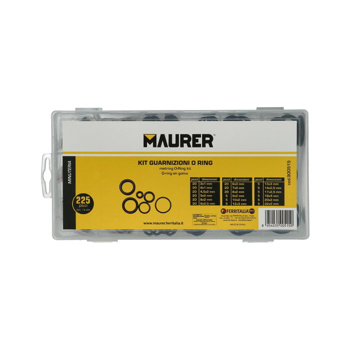 MAURER Mallette de joints toriques 215 pièces