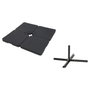 Home ESPRIT Base pour parapluie Noir 50 x 50 x 6,8 cm