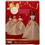 Barbie JBH96 - Poupée Joyeux Noël 2025, Robe Élégante et Accessoires, Poupée Brune