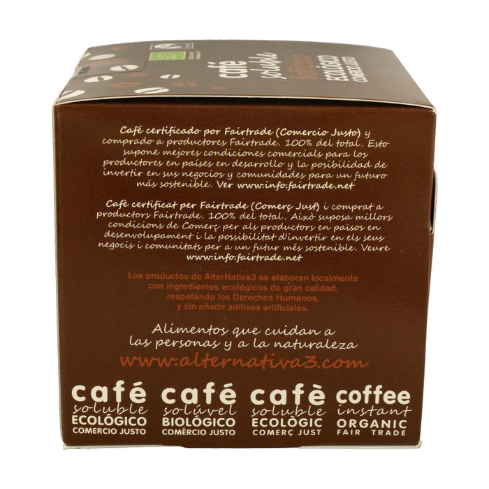 Alternativa3 Café Soluble Liofilisé Eco 25 monodoses
