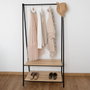 Vinthera Portemanteau Moa Acier et Bois Blanc 40,5x80x160 cm