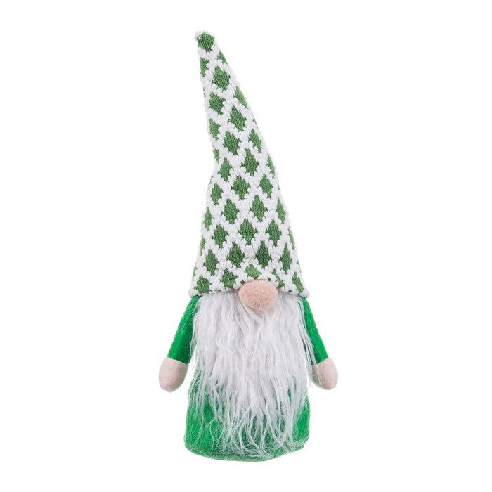 Décorations de Noël Blanc Vert Sable Tissu Père Noël 33 cm Décorations de Noël Blanc Vert Sable Tissu Père Noël 33 cm