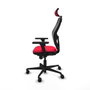 Piqueras y Crespo Chaise de Bureau avec Appui-tête Jorquera 3D036N2 Rouge