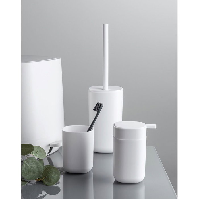 Wenko 24829100 Distributeur de savon Davos blanc mat