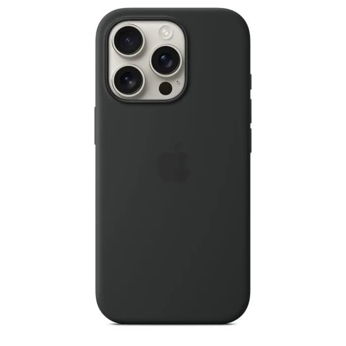 Apple Coque en silicone MagSafe pour iPhone 16 Pro - Noir