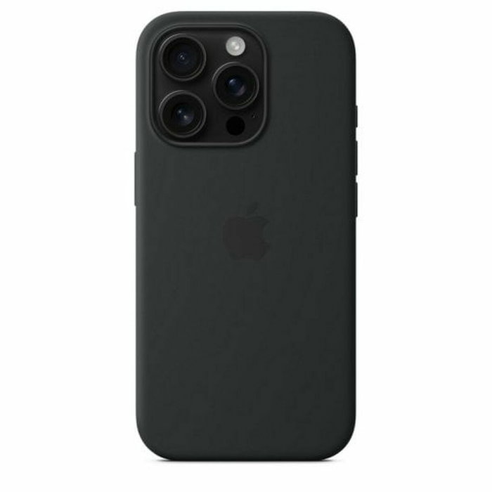 Apple iPhone 16 Pro Coque en silicone avec MagSafe - Noir Apple iPhone 16 Pro Coque en silicone avec MagSafe - Noir