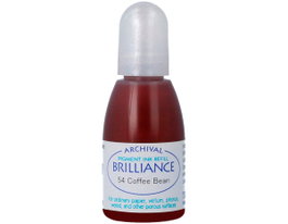 Tsukineko Encre de recharge BRILLIANCE grain de café effet nacaré 20 ml