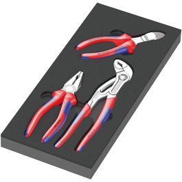 Wera 9780 KNIPEX Zangen Set 1 avec insert en mousse