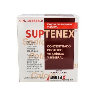 WALLAX FARMA SUPTENEX Chocolat 15 sachets WALLAX FARMA SUPTENEX Chocolat 15 sachets