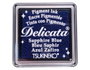 Tsukineko Tampon DELICATA bleu saphir métallique brillant 33x33mm