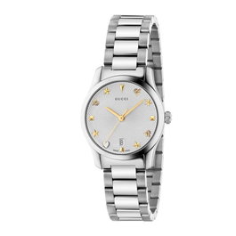 Gucci YA126572A montre analogique en acier inoxydable gris