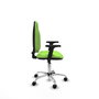 PIQUERAS Y CRESPO Chaise de bureau Algarra, tissu pistache, base chromée